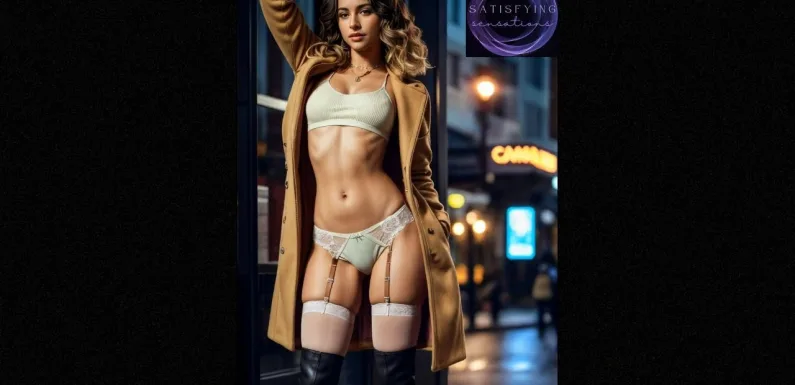 4K LookBook. Sexy Panties, Lingerie & Coats Revealed On The Streets Of New York .AI ART.#131