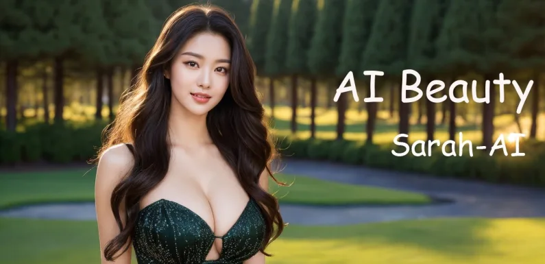 [4K] AI ART Korean Japanese Lookbook Model Al Art video-Golf Course