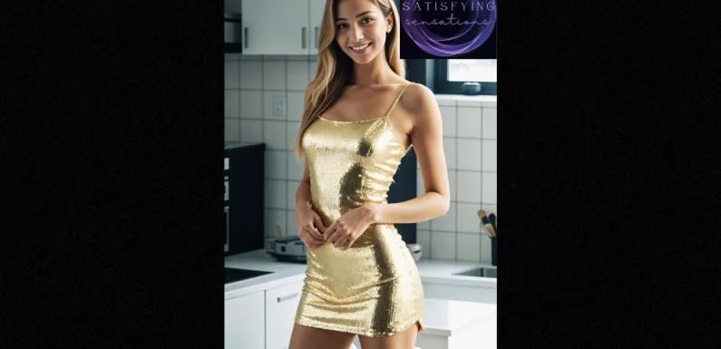 4K. LookBook Girl.Beautiful Stunning Models In Dazzling Sequins & Lingerie.AI Art Girl.#41