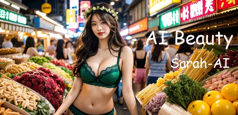 [4K] AI Lookbook/Beauty/Temple Street Night Market