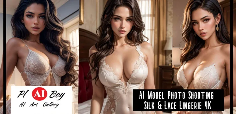 4K AI LOOKBOOK | AI Models | AI Model Photo Shooting – Silk & Lace Lingerie 4K
