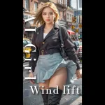 4K AI ART Lookbook What a street looks like when it’s windy