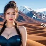 [4K] AI ART Korean Japanese Lookbook Model Al Art video-Snowy Mountain Peaks