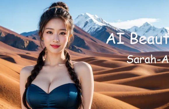 [4K] AI ART Korean Japanese Lookbook Model Al Art video-Snowy Mountain Peaks