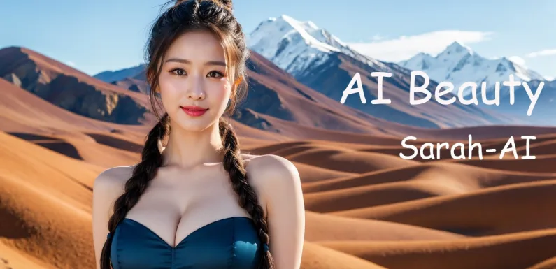 [4K] AI ART Korean Japanese Lookbook Model Al Art video-Snowy Mountain Peaks