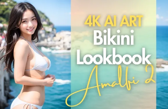 [4K] AI ART video – Japanese Model Lookbook in Amalfi 2