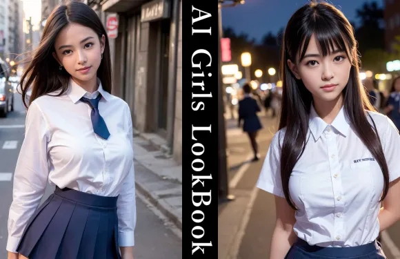 Street snapshots of girls wearing uniforms | AI Lookbook