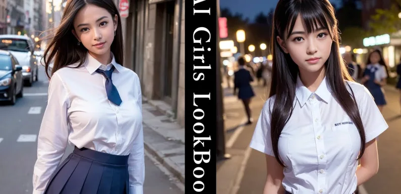 Street snapshots of girls wearing uniforms | AI Lookbook