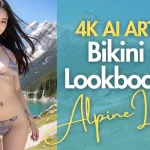 [4K] AI ART video – Japanese Model Lookbook at Alpine Lake