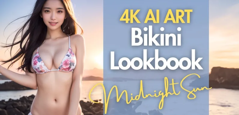 [4K] AI ART video – Japanese Model Lookbook with the Midnight Sun