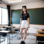 [AI Art] School Uniform Girl AI Lookbook학교 교복 소녀 Ai 룩북 学校制服の女の子