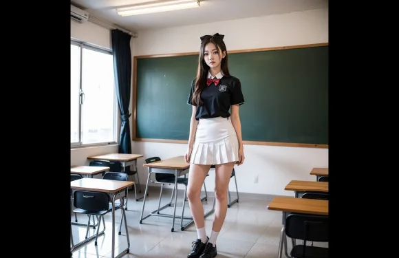 [AI Art] School Uniform Girl AI Lookbook학교 교복 소녀 Ai 룩북 学校制服の女の子