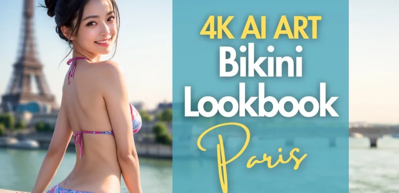 [4K] AI ART video – Japanese Model Lookbook in Paris