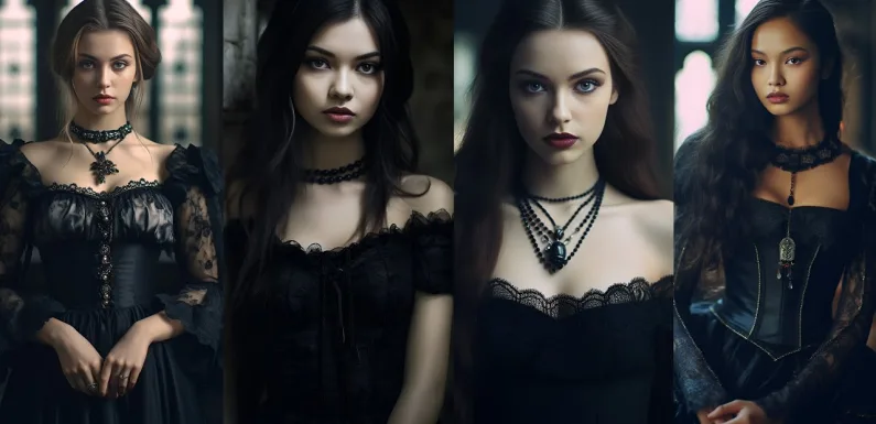 [4K] AI Art Lookbook – Gothic Dress, European/Korean/Japanese Model Girls #2 룩북, ルックブック