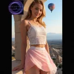 4K LookBook.The Models Went To Stunning Cappadocia For A Photoshoot. Look At The Balloons.AI Art#111