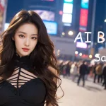 [4K] AI ART Korean Japanese Lookbook Model Al Art video-Yonge-Dundas Square