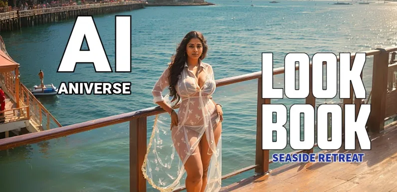 [4K] Indian Lookbook Model video: Radha Explores the Seaside Pier Ep 2