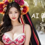 [4K] AI ART Korean Japanese Lookbook Model Al Art video-Frosty Forest