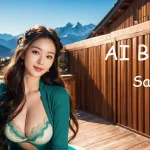 [4K] AI ART Korean Japanese Lookbook Model Al Art video-Skiing at Nanshan Ski Resort