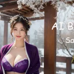 [4K] Korean AI Lookbook/ai art/look book/girl/ai art girl/Snowy Onsen