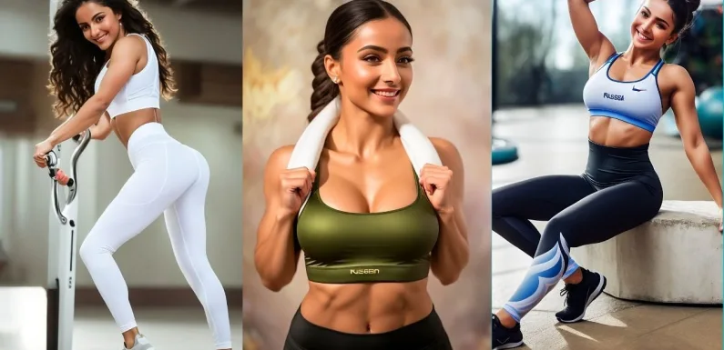 4k ai Indian girl sports wear lookbook #ai #aibeauty #leggings