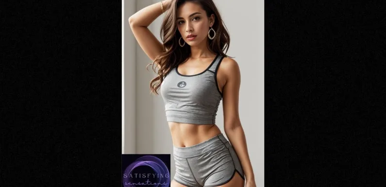 4K LookBook Girl.Supple and Flexible Ladies Modeling Yoga Pants and Gym Skirts.AI Art .#45.