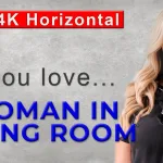 [ 4K AI HORIZONTAL ] – [ AI ART LOOKBOOK ] – WOMAN IN LIVING ROOM – #001