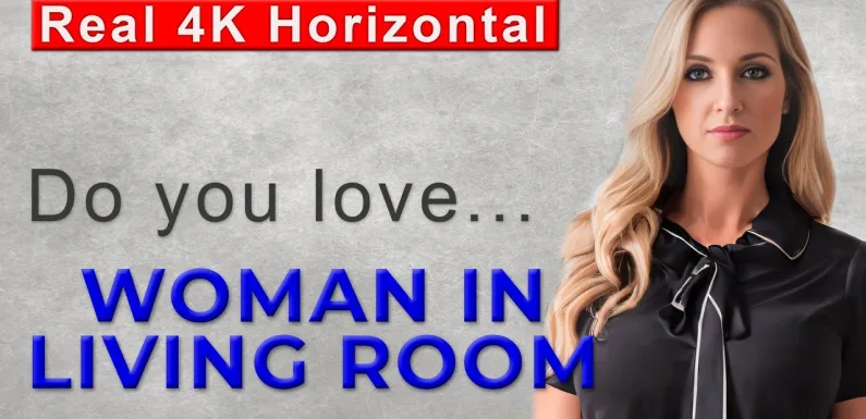 [ 4K AI HORIZONTAL ] – [ AI ART LOOKBOOK ] – WOMAN IN LIVING ROOM – #001