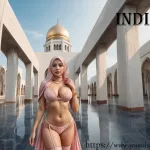 [4K] AI ART indian Lookbook Model Al Art video-Putra building