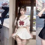 [4k] [AI girl] Lookbook 16, JK uniform JK制服美少女 JKユニフォームの美しい少女 JK 유니폼 아름다운 소녀 JK เครื่องแบบสาวสวย