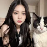 [4K] AI Lookbook/我和貓/Me and the cat
