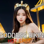 AI Beauty Girl – Goddess Golden Bikini – AI Art – 4K AI Lookbook – AI Girlfriend