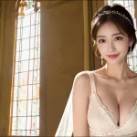 [4K] AI Lookbook/彩色玻璃與婚紗/Colored glass and wedding dress