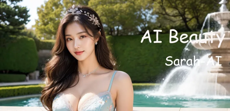 [4K] AI ART Korean Japanese Lookbook Model Al Art video-The Royal Palace Gardens