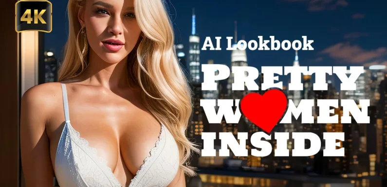 [4K] AI Lookbook Beauty Model Video – Selfie in the Big City