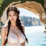 [4K] AI ART Korean Japanese Lookbook Model Al Art video-Cathedral Cove