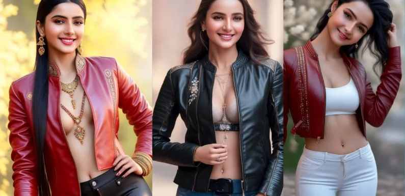 4k AI indian beauty leather jacket lookbook | ai art | #ai #lookbook19 #aibeauty