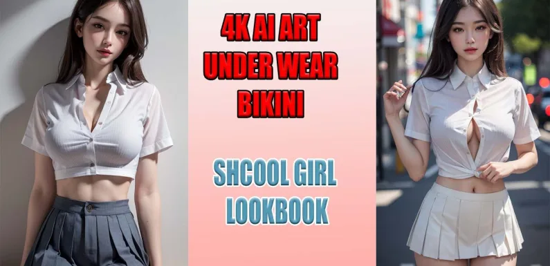 Tutorial Creat 4k ai art, girlfriend fashion show,lookbook amazing, cute girl style schoolGirl