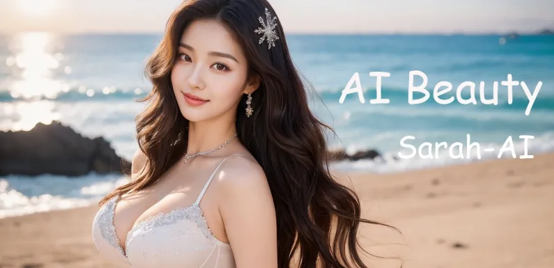 [4K] AI ART Korean Japanese Lookbook Model Al Art video-La Concha Beach
