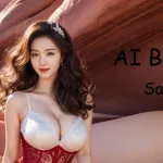 [4K] AI ART Korean Japanese Lookbook Model Al Art video-Red Rock Canyon