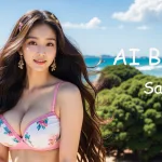 [4K] AI ART Korean Japanese Lookbook Model Al Art video-Coastal Retreat