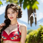 [4K] AI ART Korean Japanese Lookbook Model Al Art video-Majestic Peaks