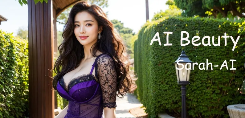 [4K] AI ART Korean Japanese Lookbook Model Al Art video-Blooming Garden