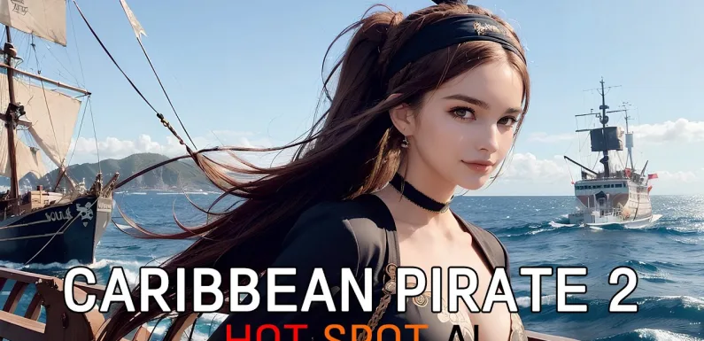 Caribbean Pirate 2 – AI Art – 4K AI Lookbook – Cosplay – AI Beauty Girl
