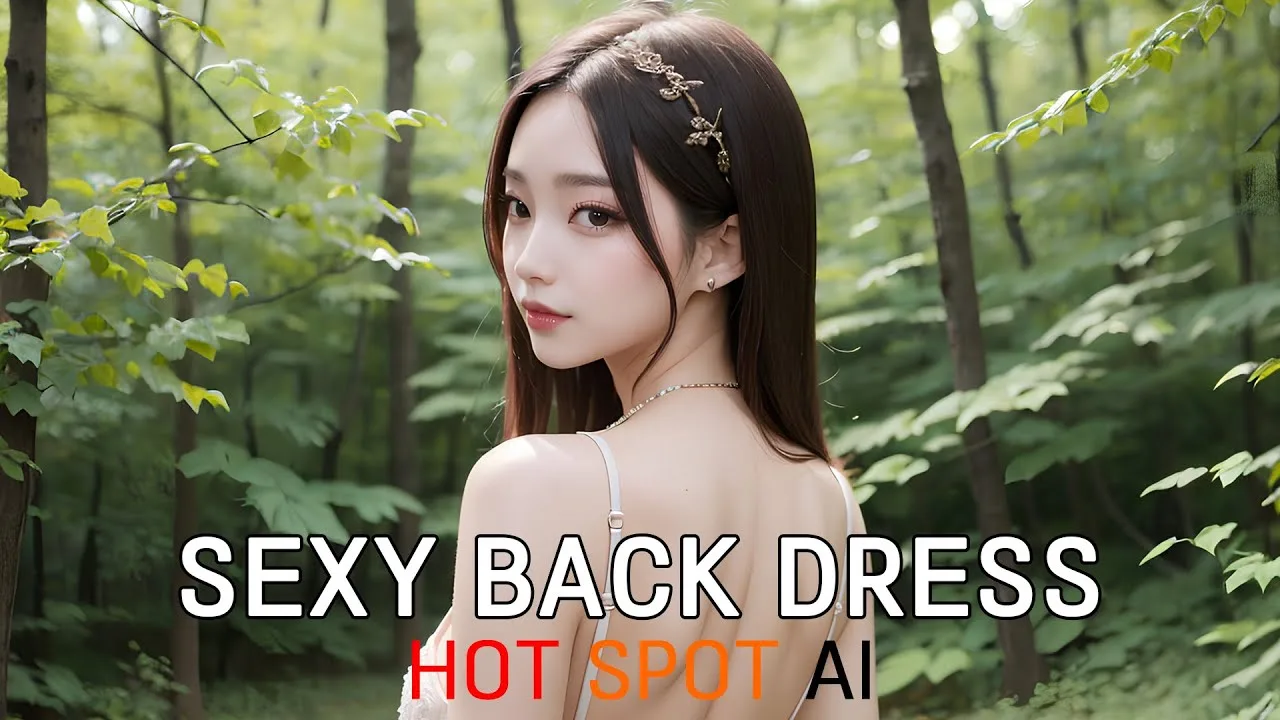 Ai Art Lookbook Girlfriend In A Sexy Back Dress 4k Ai Beauty Girl