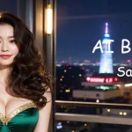 [4K] AI ART Korean Japanese Lookbook Model Al Art video-Busan Skyline