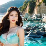 [4K] AI ART Korean Japanese Lookbook Model Al Art video-Breathtaking Beaches