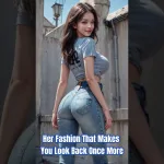 4k, AI Art Lookbook, “Her Fashion That Makes You Look Back Once More” #shorts