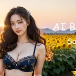 [4K] AI ART Korean Japanese Lookbook Model Al Art video-Golden Fields