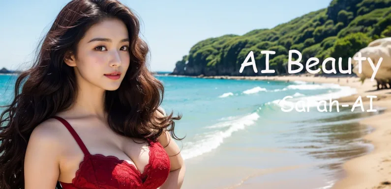 [4K] AI ART Korean Japanese Lookbook Model Al Art video-Coastal Paradise